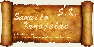 Samuilo Krnojelac vizit kartica